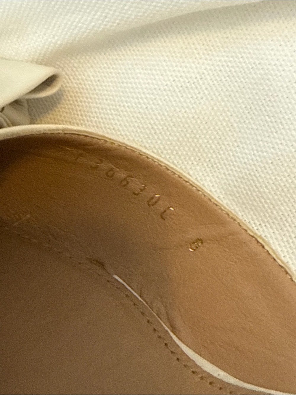 Salvatore Ferragamo Cream Rietta Heels - Picture 3 of 3